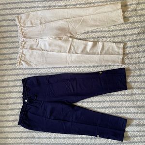 Linen ankle pants